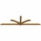 Ekena Millwork Redmond Rough Sawn Timber Gable Bracket, Western Red Cedar, 108"W x 31 1/2"H x 2"D x 4"F, 7/12 Pitch GBW108X31X0204RED00RWR - alternate 3
